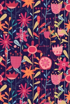 Notes: A Blank Sheet Music Notebook with Wild Weeds and Flowers at Night Cover Art