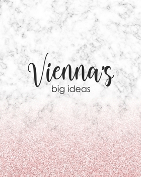 Paperback Vienna's Big Ideas: Personalized Notebook - 8x10 Lined Women's Journal Book