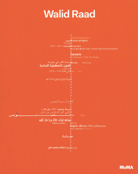 Hardcover Walid Raad Book