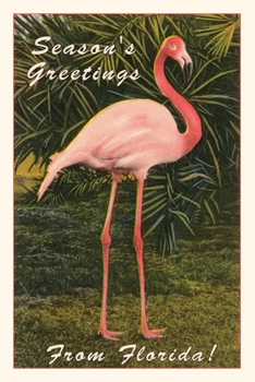 Paperback Vintage Journal Season Greetings from Florida, Flamingo Book