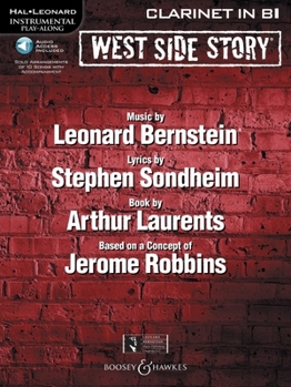 Paperback West Side Story for Clarinet Instrumental Play-Along Book with Online Audio [With CD (Audio)] Book