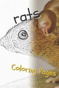 Paperback Rat Coloring Pages: Beautiful Rats Drawings for Kids and for Adults Relaxation Book
