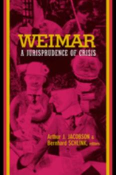 Paperback Weimar: A Jurisprudence of Crisis Book