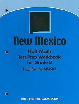 Paperback Holt Mathematics: Test Prep Workbook Grade 8 Book