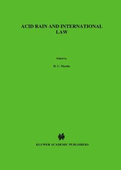 Hardcover Acid Rain And International Law Book