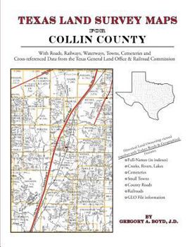 Paperback Texas Land Survey Maps for Collin County Book