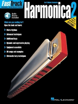 Paperback Fasttrack Harmonica Method Book 2 - Book/Online Audio [With CD] Book