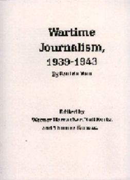 Hardcover Wartime Journalism, 1939-43 Book