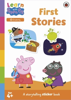 Paperback Ladybird Learn with Peppa First Stories sticker activity book. Book