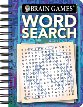 Spiral-bound Brain Games - To Go - Word Search (Blue) Book