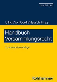 Paperback Handbuch Versammlungsrecht [German] Book