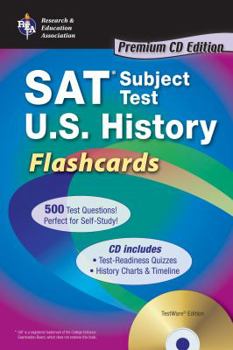 Paperback SAT Subject Test(tm) U.S. History Flashcards with CD [With CDROM] Book