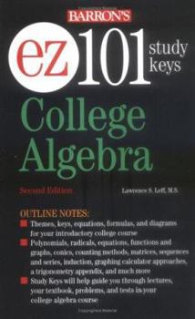 Paperback Ez-101 College Algebra Book