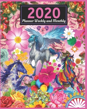 2020 Planner Weekly and Monthly: Daily Agenda and Organizer - Simple Dated Week and Month Spreads with Notes Pages (2020 Weekly and Monthly Horse Planners)