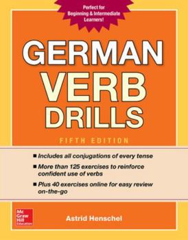 Paperback German Verb Drills, Fifth Edition Book