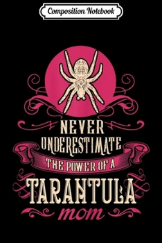 Paperback Composition Notebook: Womens Never Underestimate Power Of Tarantula Mom Journal/Notebook Blank Lined Ruled 6x9 100 Pages Book