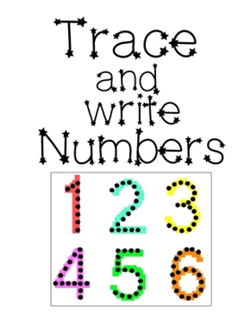 Paperback Trace and Write Numbers: Simple math for Toddlers - Number Tracing Book For Preschoolers Kids Learning to Write Book