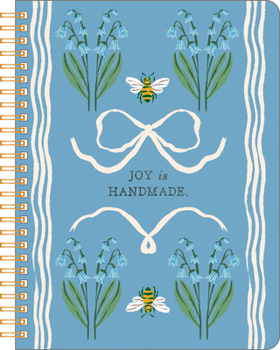Hardcover Spiral Notebook: Joy Is Handmade. Book