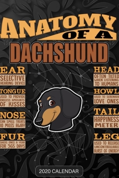 Anatomy Of A Dachshund: Dachshund 2020 Calendar - Customized Gift For Dachshund Dog Owner