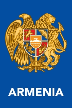 Paperback Armenia: Coat of Arms Design Lined Notebook Book