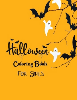 Paperback Halloween Coloring Book for Girls: 46 Little Witch Coloring Pages for Halloween Enthusiast Girls Book