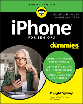 Paperback iPhone for Seniors for Dummies: Updated for iPhone 12 Models and IOS 14 Book