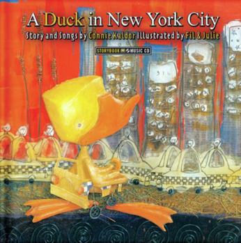 Hardcover A Duck in New York City [With CD] Book