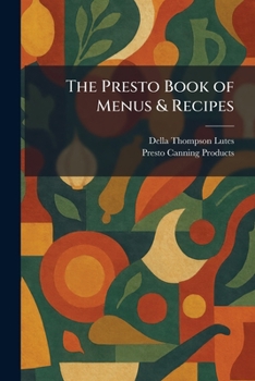 Paperback The Presto Book of Menus & Recipes Book