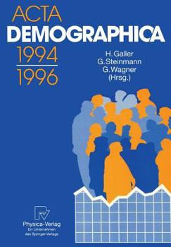 Paperback ACTA Demographica 1994-1996 [German] Book