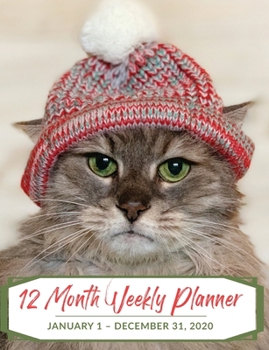 12 Month Weekly Planner: January 1 - December 31, 2020