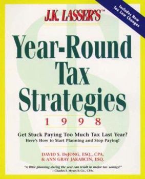 Paperback J.K. Lasser's Year-Round Tax Strategies 1998 Book