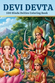 Hardcover Devi Devta: 100 Hindu Deities Coloring Book