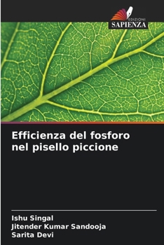 Paperback Efficienza del fosforo nel pisello piccione [Italian] Book