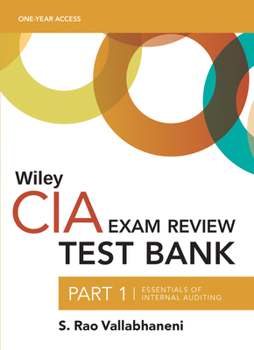 Paperback Wiley CIA 2023 Test Bank Part 1: Essentials of Internal Auditing (1-Year Access) Book
