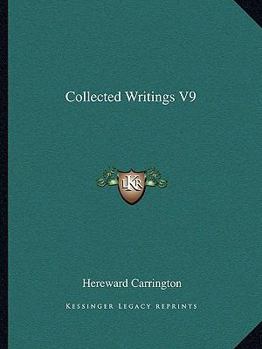 Paperback Collected Writings V9 Book