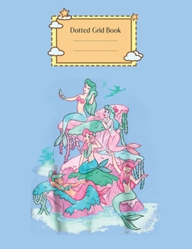 Dotted Grid Book: Disney Peter Pan Mermaids Watercolor Retro Graphic Peter Pan Theme Dotted Grid Notebook for Girls Teens Kids Journal for Kids Blank Lined 110 Pages of 8.5x11 The Diary and Journals