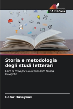 Paperback Storia e metodologia degli studi letterari [Italian] Book