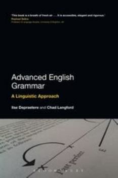 Paperback Advanced English Grammar: A Linguistic Approach Book
