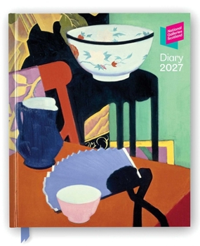 National Galleries of Scotland 2027 Desk Diary Planner - Week to View, Illustrated throughout