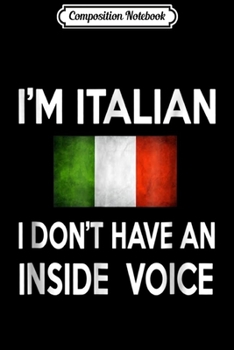 Paperback Composition Notebook: I'm Italian We Don't Call The Cops We Call Family Journal/Notebook Blank Lined Ruled 6x9 100 Pages Book