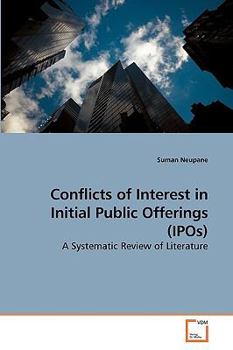 Paperback Conflicts of Interest in Initial Public Offerings (IPOs) Book