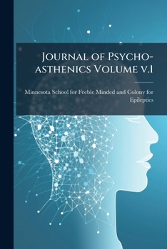 Paperback Journal of Psycho-asthenics Volume v.1: No.2 Book