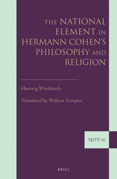 The National Element in Hermann Cohen's Philosophy and Religion