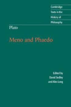 Paperback Plato: Meno and Phaedo Book