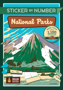Paperback Sticker by Number National Parks Book