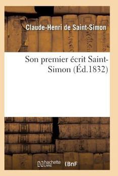 Paperback Son Premier Écrit [French] Book