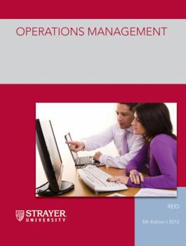 Paperback Operations Management Strayer University 5th Edition 2012 Book