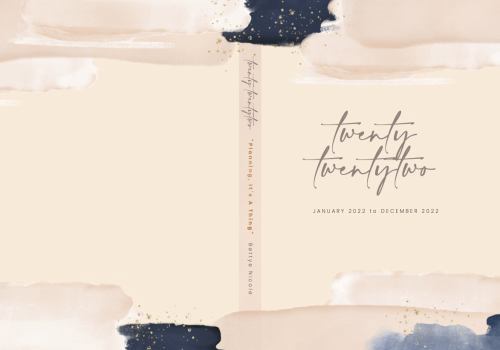 Planning, It's A Thing: Twenty Twenty-Two Weekly Planner