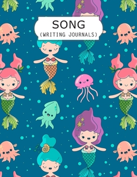 Paperback Song Writing Journals: Lined Ruled Paper With Wide Empty Staff Paper 6 Stave Blank Sheets Music Manuscript Paper For Notes, Lyrics And Music. Book