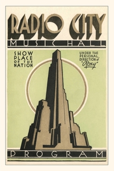 Paperback Vintage Journal Radio City Music Hall Program, New York City Book